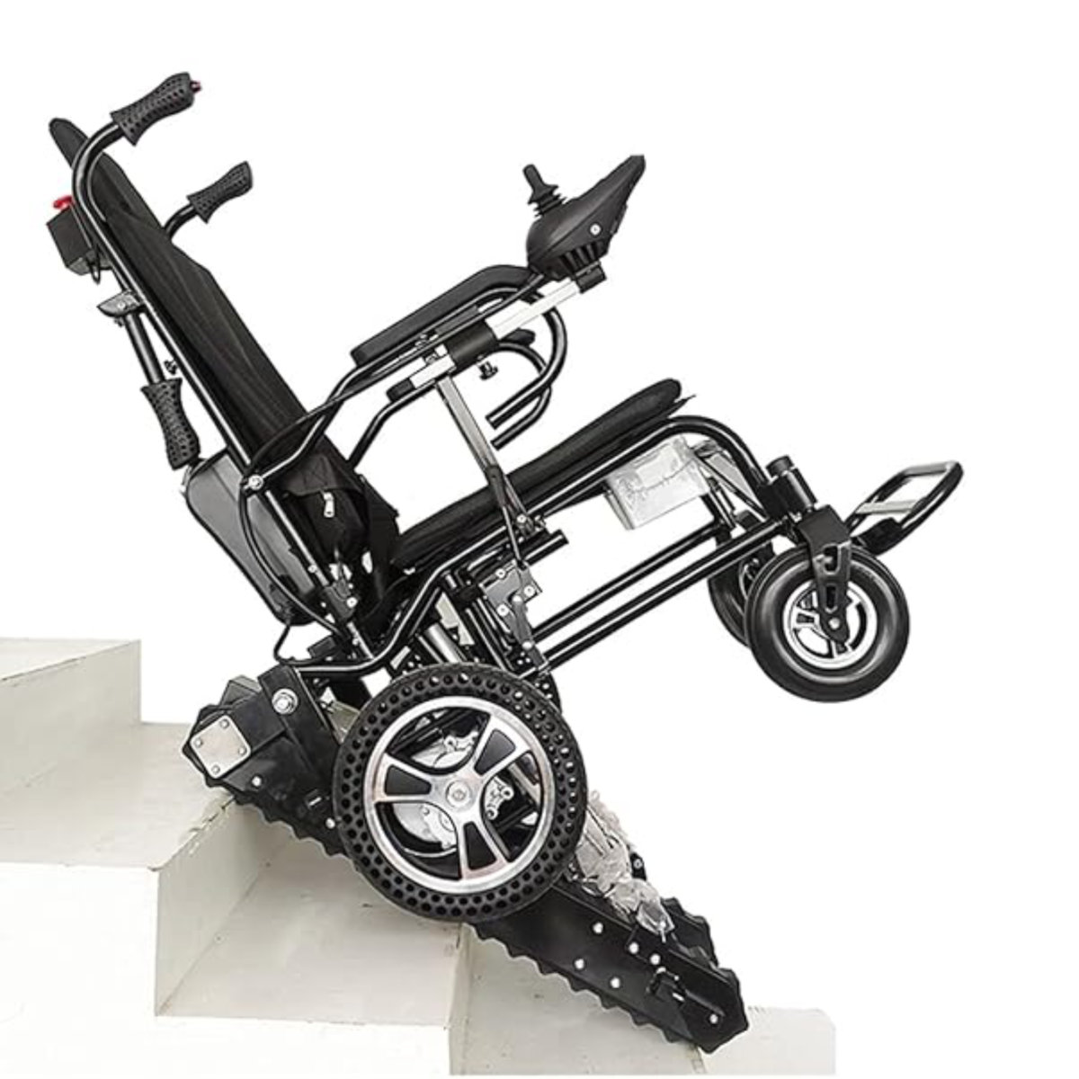 Fire evacuation, mobility chair for climbing stairs.